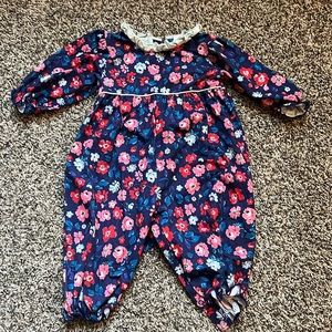 Little Bear Smocks 9M Floral Romper